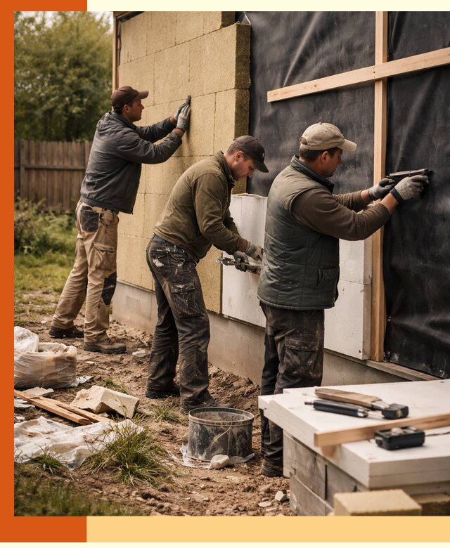 Утепление дачного дома под ключ в Луховицах