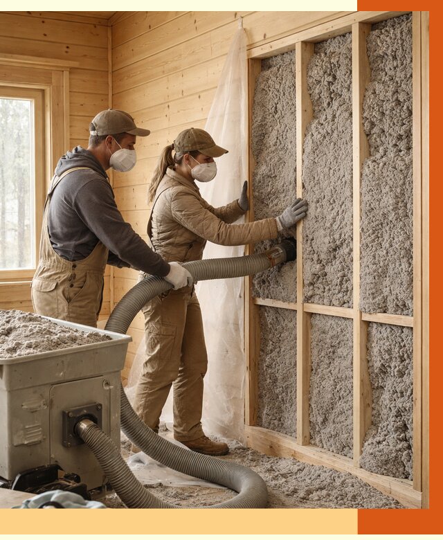 Утепление дачного дома эковатой в Луховицах от 1500 руб./м2 — комплексно, ТепломастерЛхв