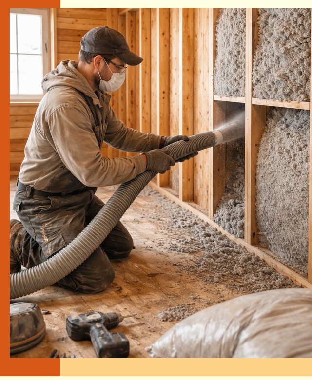 Утепление дачного дома эковатой в Луховицах — быстро и надёжно