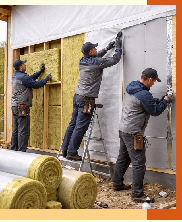 Утепление каркасного дома в Луховицах от 4345 руб./м2 — профессионально | ТепломастерЛхв