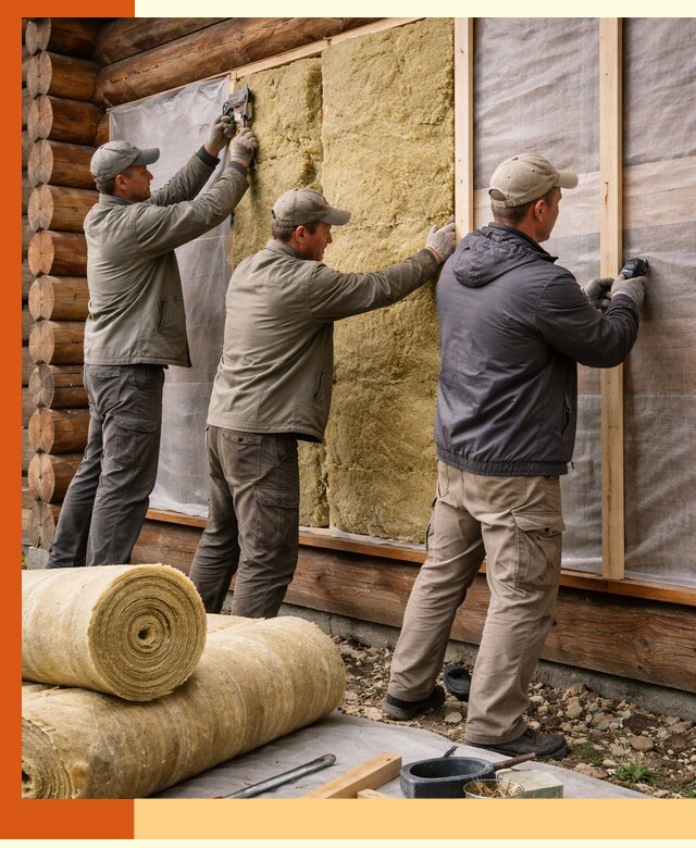 Утепление деревянного дома в Луховицах эффективными технологиями