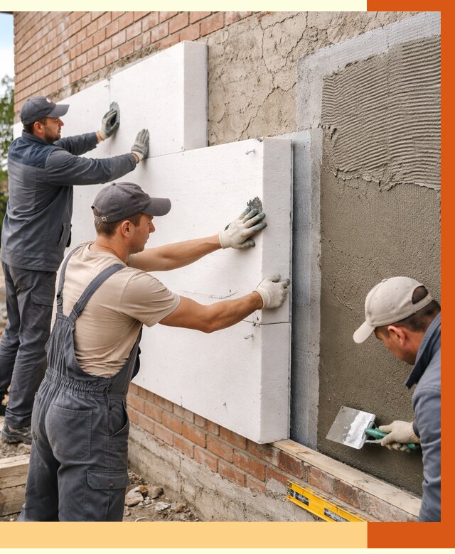 Утепление кирпичного дома в Луховицах от 4345 руб. под ключ | ТепломастерЛхв