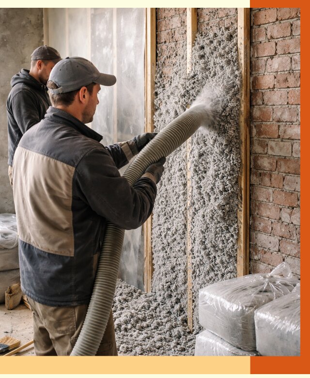 Утепление кирпичного дома эковатой в Луховицах от 2431 руб./м² | ТепломастерЛхв