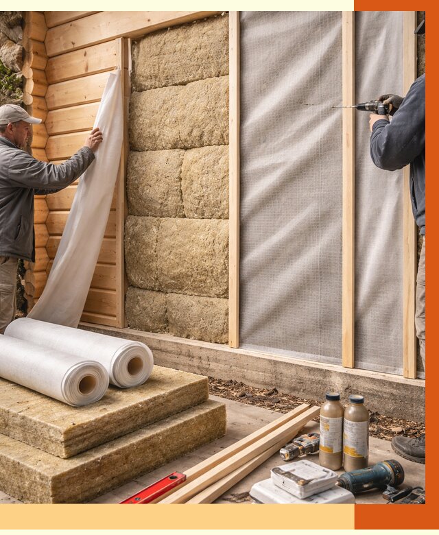 Утепление дома из минибруса в Луховицах от 4655 руб/м2 — заказать профессионально | ТепломастерЛхв