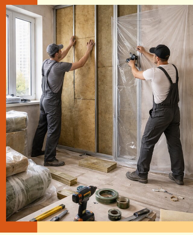 Утепление квартиры изнутри профессионально в Луховицах