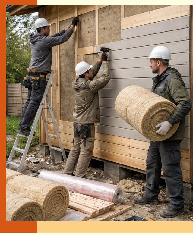 Утепление бани снаружи в Луховицах профессионально и надежно