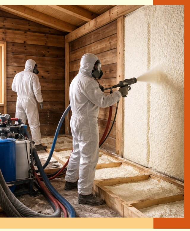 Утепление бани ппу в Луховицах под ключ от 4345 руб./м2 | ТепломастерЛхв - напыление и монтаж ппу