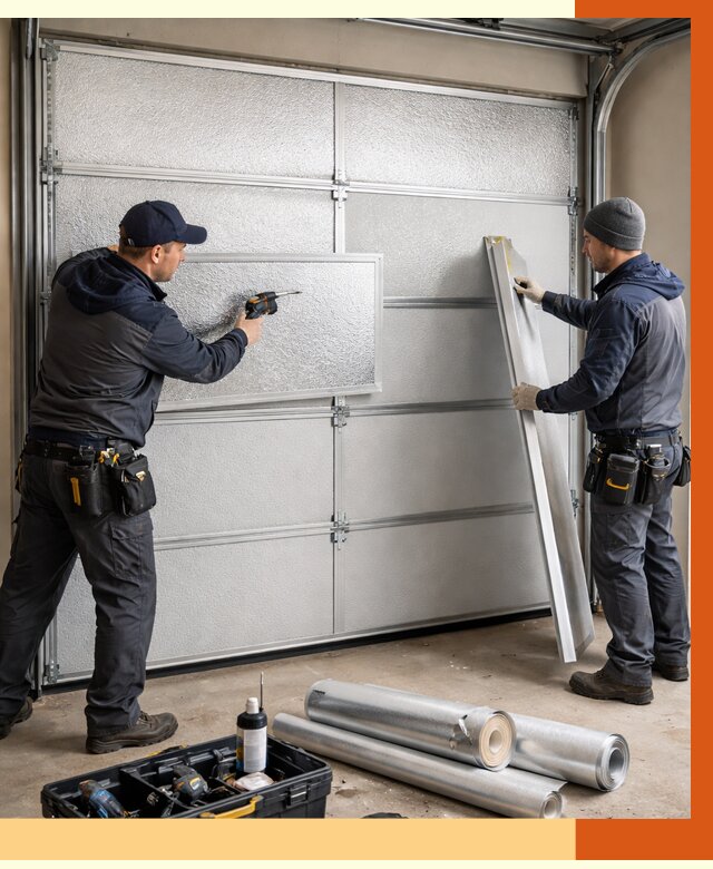 Утепление гаражных ворот в Луховицах от 8121 руб/м2 — надежно и быстро | ТепломастерЛхв