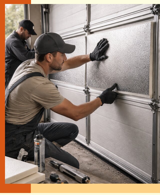 Утепление гаражных ворот в Луховицах качественно и надежно