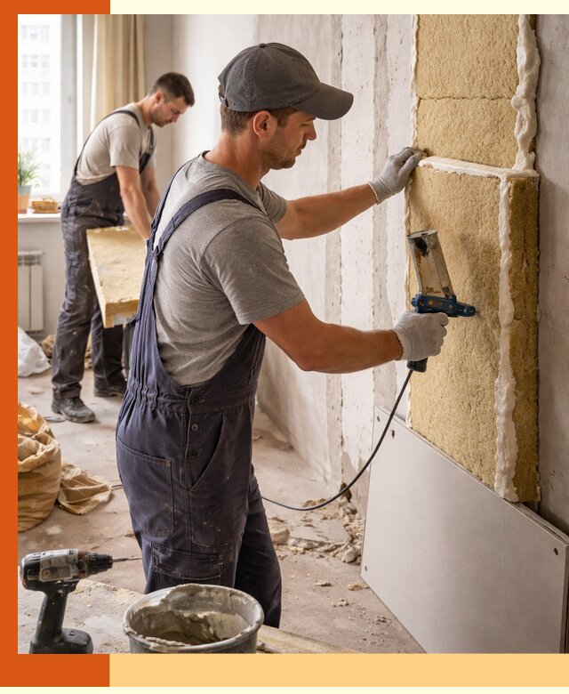 Утепление стен изнутри в Луховицах — качественно и эффективно