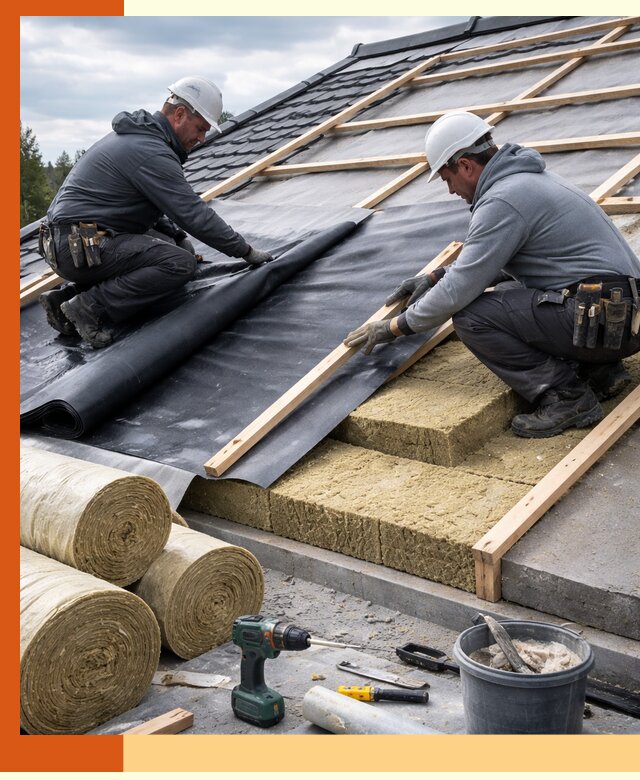 Утепление крыши снаружи в Луховицах: профессиональная теплоизоляция