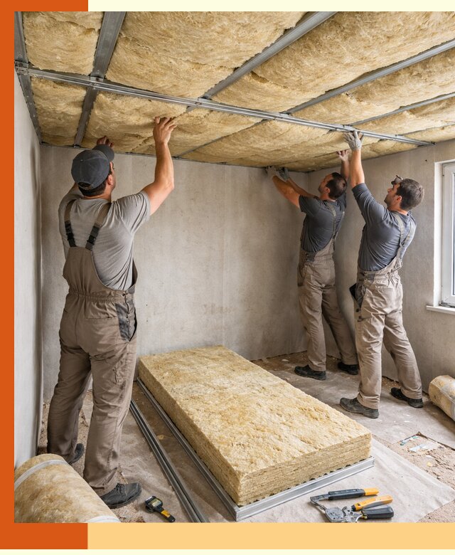 Утепление потолка в Луховицах — тепло и без сквозняков