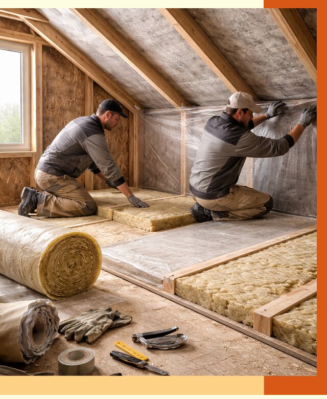 Утепление чердака в Луховицах от 7759 руб/м² — теплоизоляция и комплексное утепление под ключ | ТепломастерЛхв