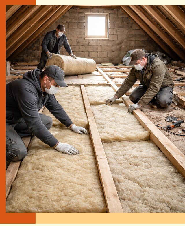 Утепление чердака в Луховицах — профессиональная теплоизоляция кровли