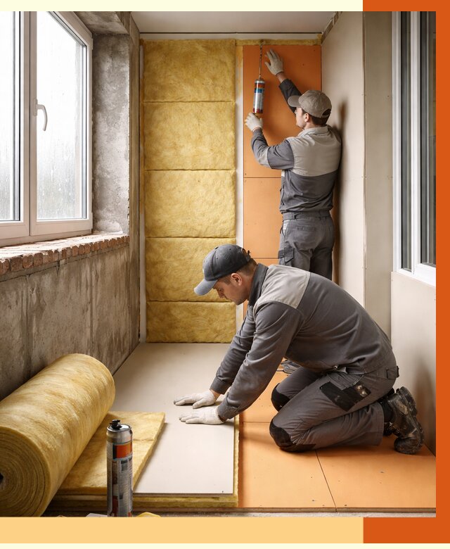 Утепление лоджии под ключ в Луховицах от 6724 руб/м2 — комплексное решение | ТепломастерЛхв