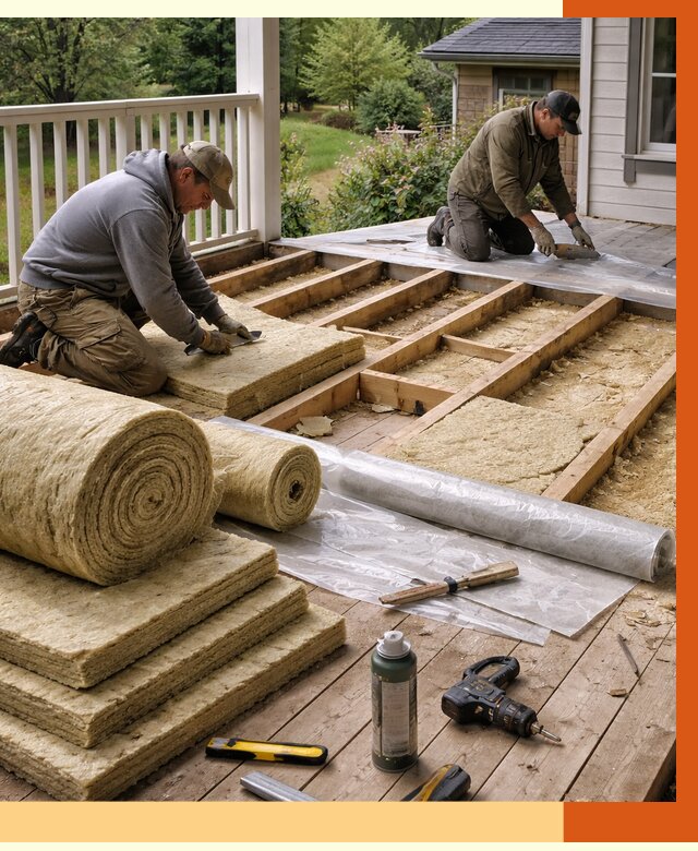 Утепление террасы в Луховицах от 4345 руб./м2 — утеплить террасу под ключ | ТепломастерЛхв