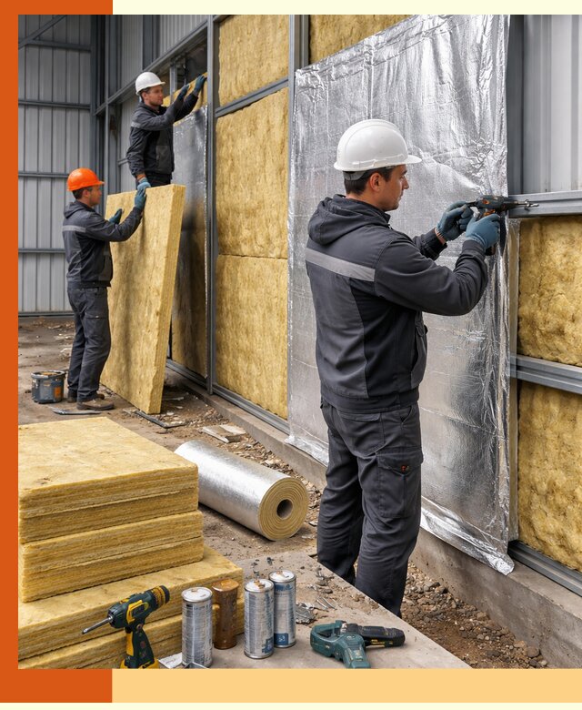 Утепление металлического ангара профессионально в Луховицах