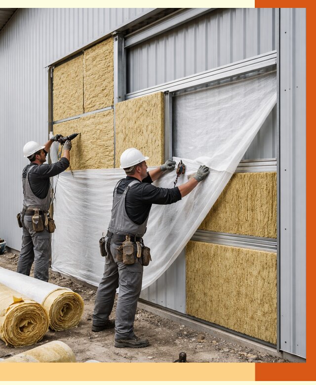 Утепление металлического склада в Луховицах от 4655 руб/м2 — комплексное утепление под ключ | ТепломастерЛхв