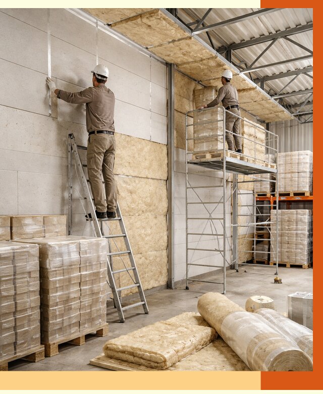 Утепление склада готовой продукции в Луховицах от 2017 руб./м2 — комплексно | ТепломастерЛхв