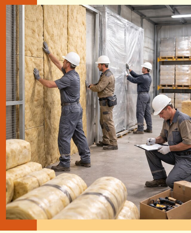 Утепление склада готовой продукции в Луховицах качественно и быстро