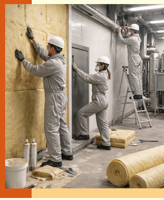 Утепление пищевого цеха под ключ в Луховицах