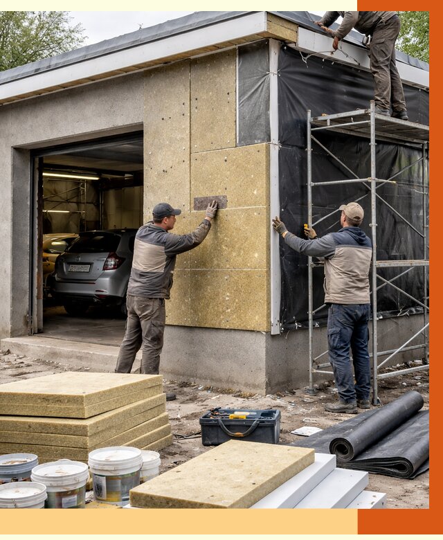 Утепление автосервиса в Луховицах ппу, пеноизоляция, от 15000 руб/м2 — ТепломастерЛхв