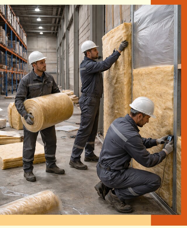 Утепление логистического центра в Луховицах от 4655 руб/м² под ключ | ТепломастерЛхв