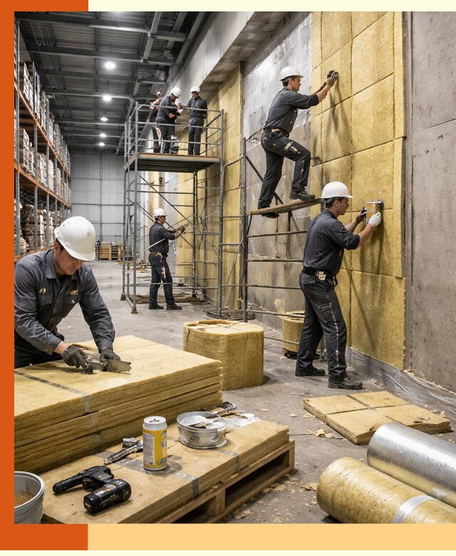 Утепление логистического центра в Луховицах качественно и экономично