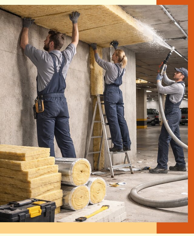 Утепление паркинга в Луховицах от 7035 руб./м2 — работы под ключ | ТепломастерЛхв