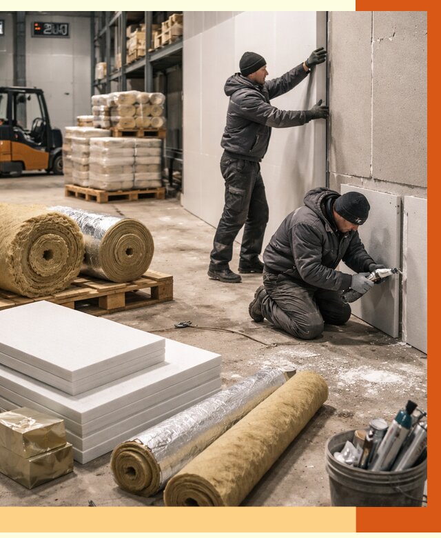 Утепление холодного склада в Луховицах от 8793 руб/м2 — комплексное под ключ | ТепломастерЛхв