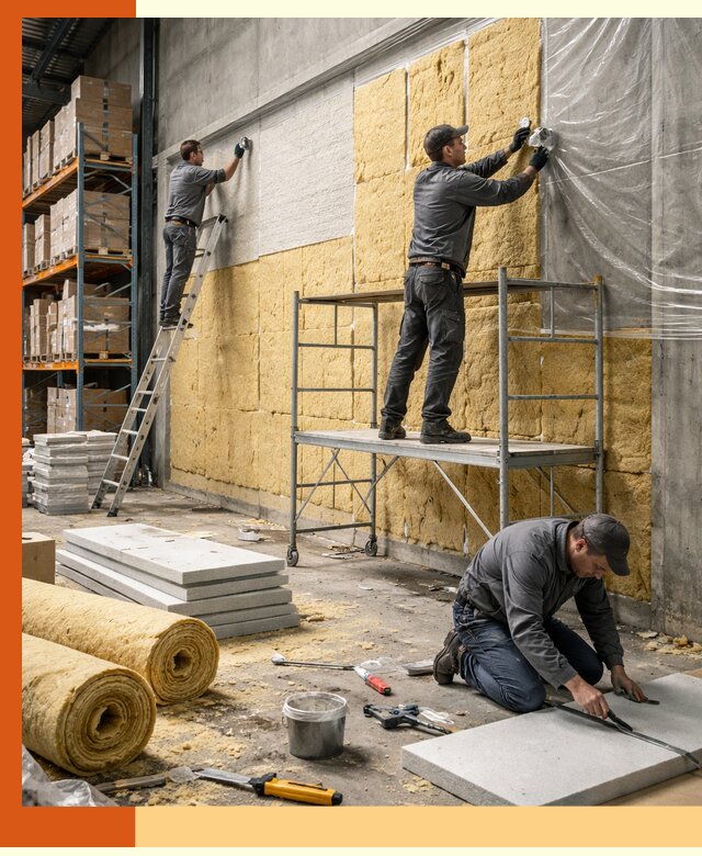 Утепление холодного склада под ключ в Луховицах