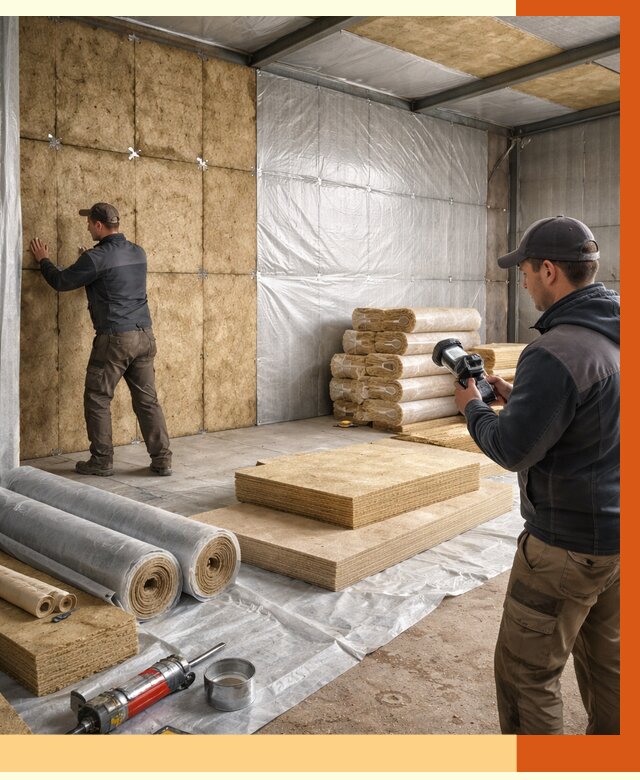 Утепление теплого склада в Луховицах под ключ от 11897 руб/м² | ТепломастерЛхв