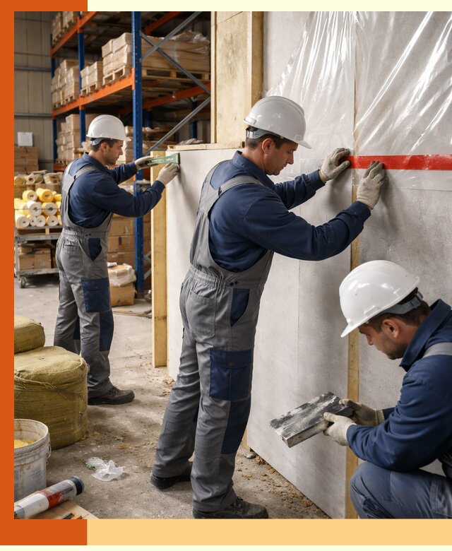 Утепление теплого склада под ключ в Луховицах