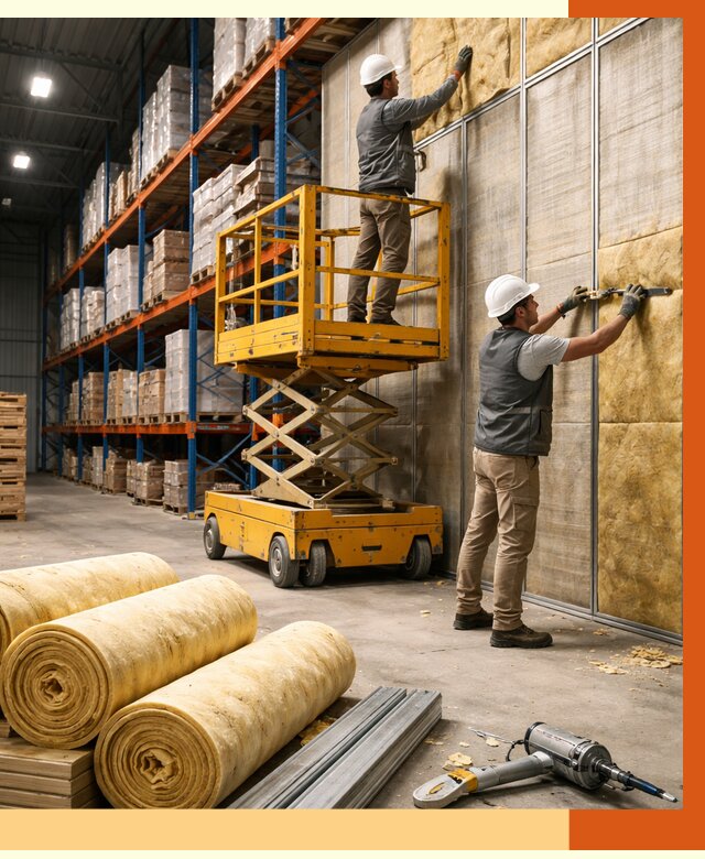 Утепление торгового склада в Луховицах от 3310 руб/м2 — комплексно и под ключ | ТепломастерЛхв