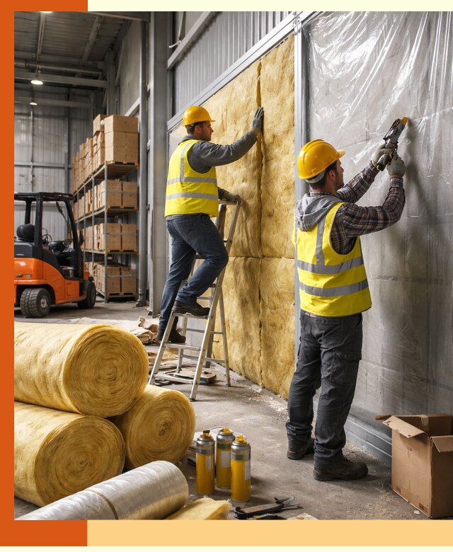 Утепление склада с техникой в Луховицах под ключ