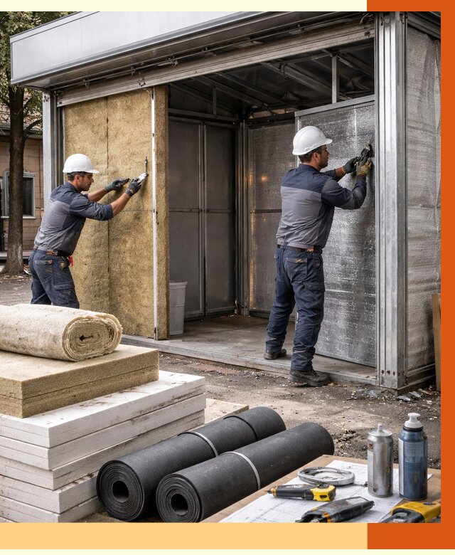 Утепление павильона шаурма в Луховицах под ключ от 1241 руб. за м² | ТепломастерЛхв