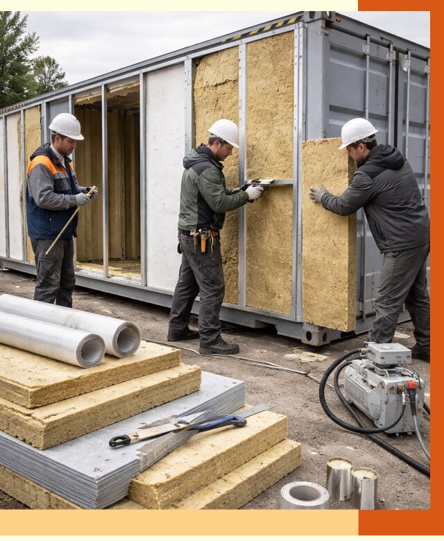 Утепление морского контейнера в Луховицах от 3879 руб. под ключ | ТепломастерЛхв