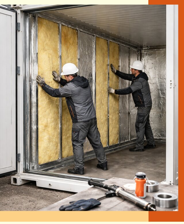 Утепление рефрижераторного контейнера в Луховицах от 46553 руб./м² | ТепломастерЛхв