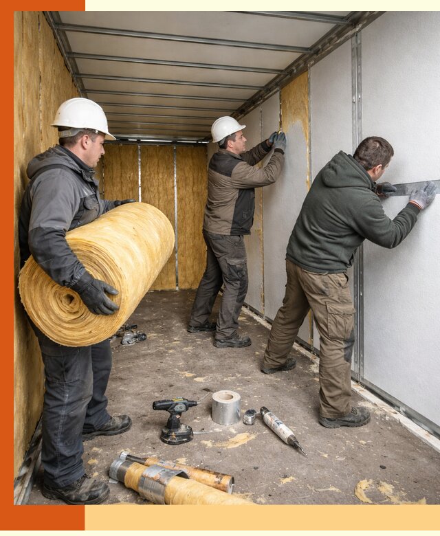 Утепление рефрижераторного контейнера в Луховицах профессионально и надежно
