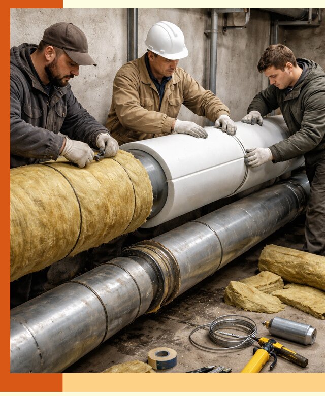 Утепление трубопровода в Луховицах с гарантией энергоэффективности