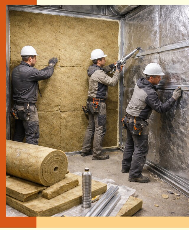 Утепление венткамеры в Луховицах — качественная теплоизоляция и шумопоглощение