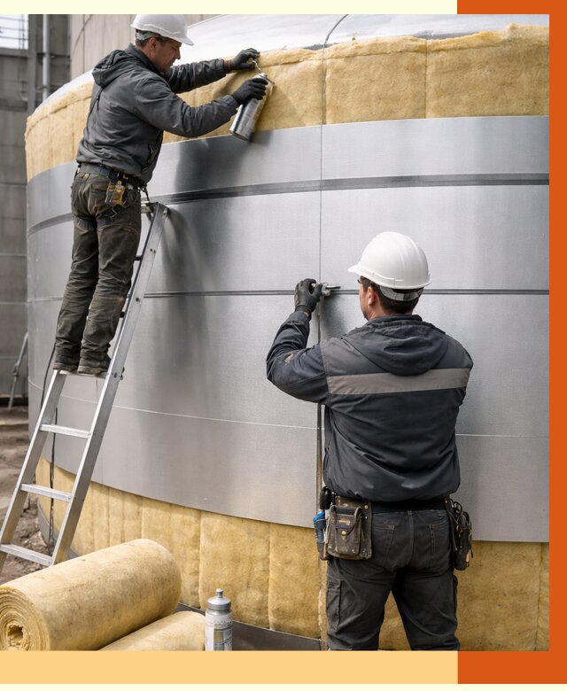 Утепление цистерны в Луховицах пенополиуретаном от 15000 руб. под ключ | ТепломастерЛхв