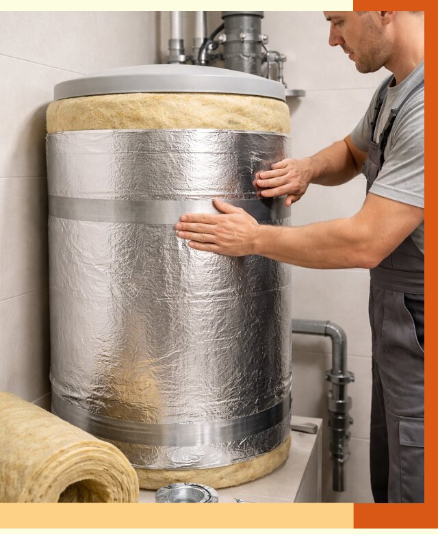 Утепление бойлера в Луховицах от 4655 руб. под ключ | Утепление ППУ | ТепломастерЛхв