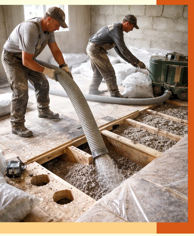 Заполнение пустот перекрытий в Луховицах от 4655 руб. под ключ | ТепломастерЛхв