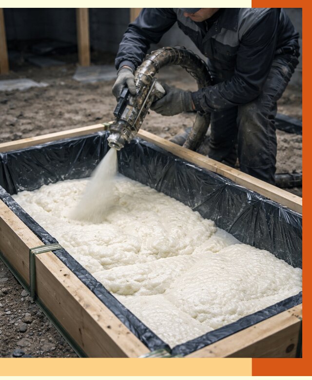 Заливка ППУ в формы в Луховицах от 2586 руб. — утепление форм под ключ | ТепломастерЛхв