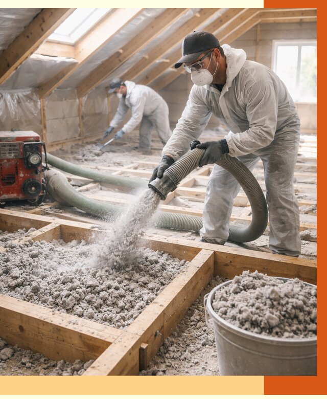 Утепление эковатой в Луховицах от 3052 руб./м2 — монтаж и задувка | ТепломастерЛхв