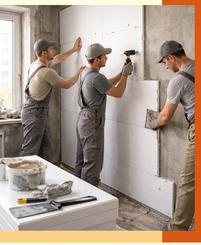 Утепление пенопластом домов и стен в Луховицах от 1914 руб. — ТепломастерЛхв