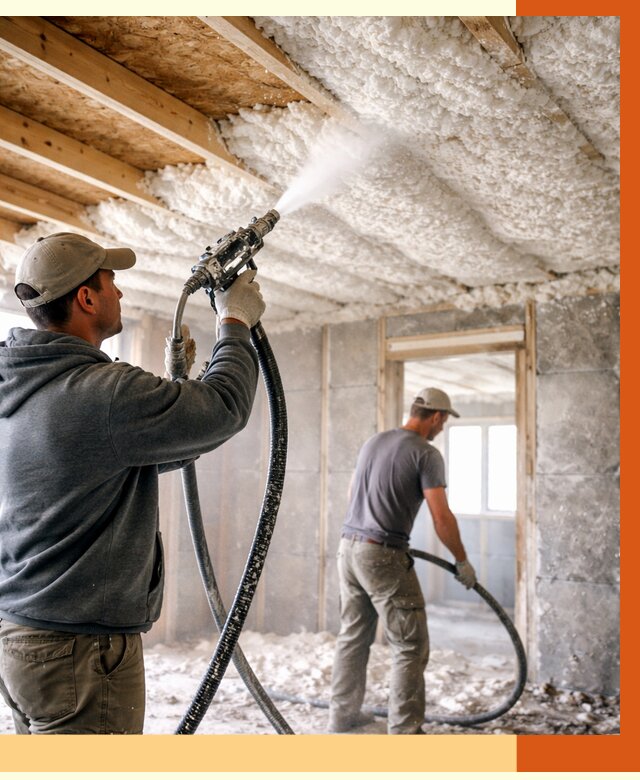 Утепление пеноизолом в Луховицах от 1655 руб./м2 под ключ | ТепломастерЛхв