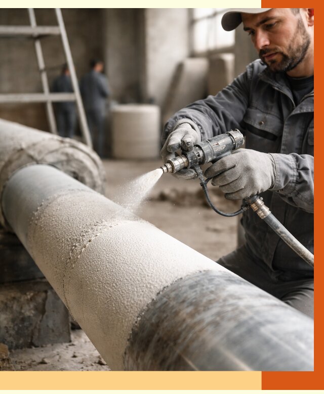 Утепление труб жидкой теплоизоляцией в Луховицах от 7759 руб. под ключ | ТепломастерЛхв