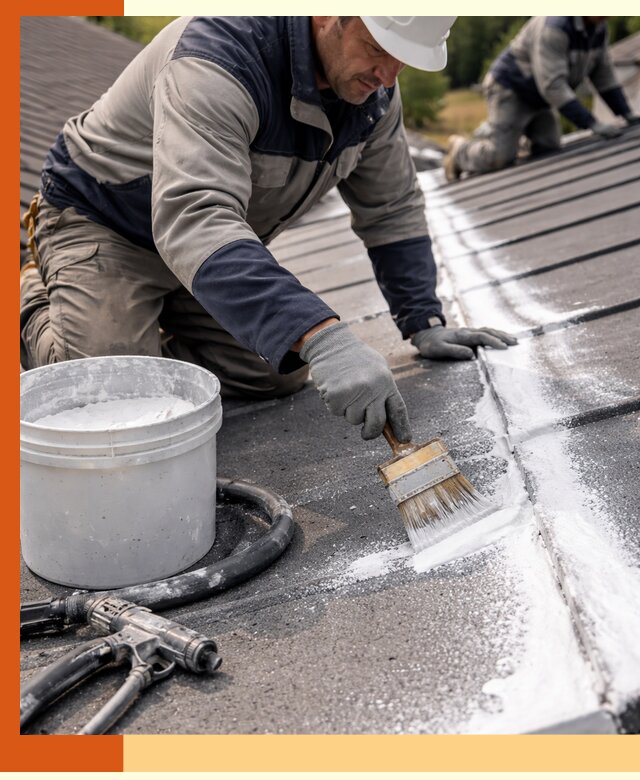 Утепление кровли жидкой теплоизоляцией в Луховицах